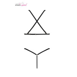 Body Stevie Anaïs Lingerie, coupe échancrée et agencement de bretelles pour un style affirmé.