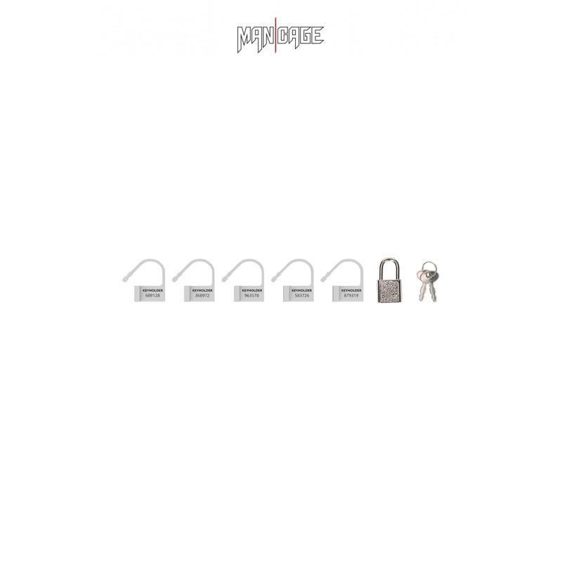 6 Cadenas blanc Mancage offrent un verrouillage pratique et discret pour une sécurité optimale.