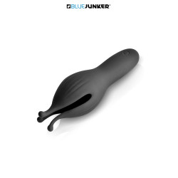 Stimulateur de gland premium USB Blue Junker, gros plan sur l'ouverture du stimulateur.