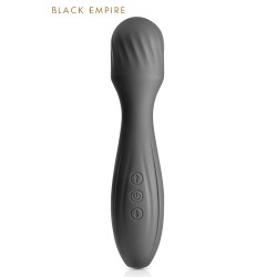 Vibromasseur wand My Sultana Black Empire, l'appareil de massage de couleur noire et or.