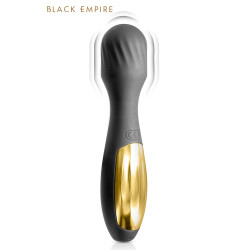Vibromasseur wand My Sultana Black Empire, gros plan sur la tête ronde et souple du vibromasseur.