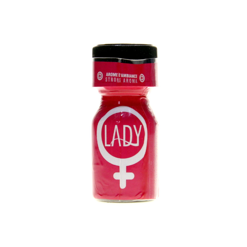 Poppers Lady 10ml Flacon discret pour des instants euphorisants.