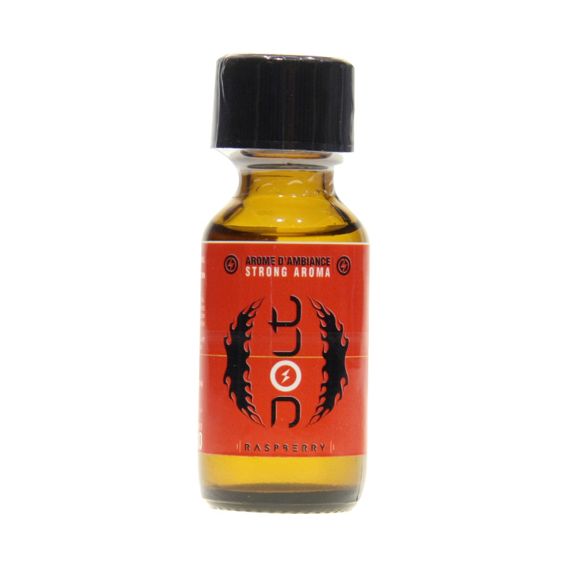 Poppers Jolt Red Framboise Flacon de 25ml senteur fruitée et vive.