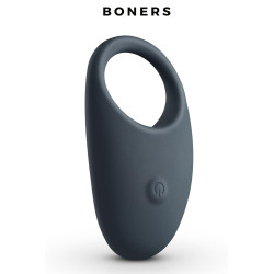 Cock Ring vibrant - Boners Silicone ABS, stimulation intense.
