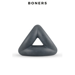 Cocksling ouvert silicone - Boners Triple anneau, look provocateur.