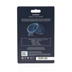 Triple Ring Boners Anneau extensible, s'adapte bien.