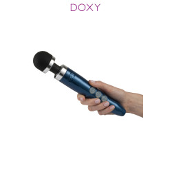 Vibro Wand rechargeable Doxy Die Cast 3R, design robuste et ergonomique facilitant une prise en main parfaite.