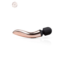 Vibro baguette Curve Rosy Gold, étanche et rechargeable USB, utilisation sous la douche.