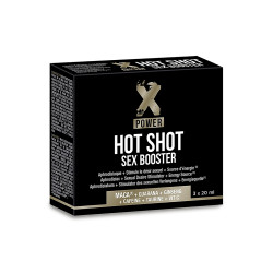 Hot Shot Sex Booster 3 x 20 ml augmente le désir et stimule la libido chez les hommes et les femmes.