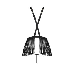 Ensemble Indra Passion, look deux pièces singulier, détails harnais et mouvement élégant des franges