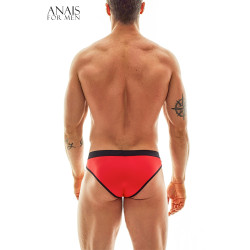 Slip Soul Anaïs for Men,Slip masculin rouge et noir, tissu doux et extensible pour épouser parfaitement la silhouette.