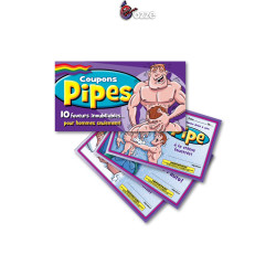 Coupons pipes pour hommes,Cartes ludiques pour pimenter la vie intime avec 10 plaisirs à offrir et à partager.