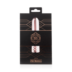 Mini vibro Rosy Gold,rose doré, rechargeable USB avec 10 modes de vibrations variées.