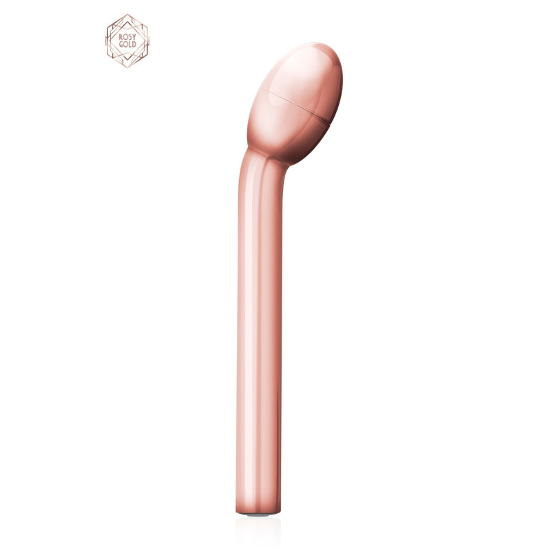Vibro point G Rosy Gold,courbé pour une stimulation précise et intense.