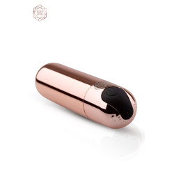 Mini vibro Bullet Rosy Gold  étanche, rechargeable, idéal pour usage discret et nomade