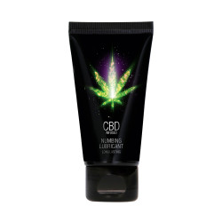 Lubrifiant retardant eau et CBD 50ml tube pratique, texture douce sans parabènes ni graisses