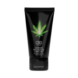 Lubrifiant CBD Eau Cannabis 50ml tube pratique, formulation naturelle sans parabènes