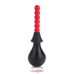 Poire anale Ribbed Anal Douche Calexotics avec embout perlé stimulant