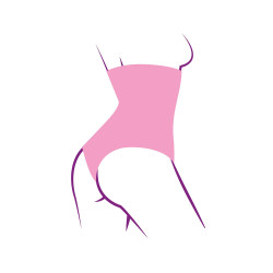 Gaine Starbust string serre-taille avec 4 baleines pour maintien