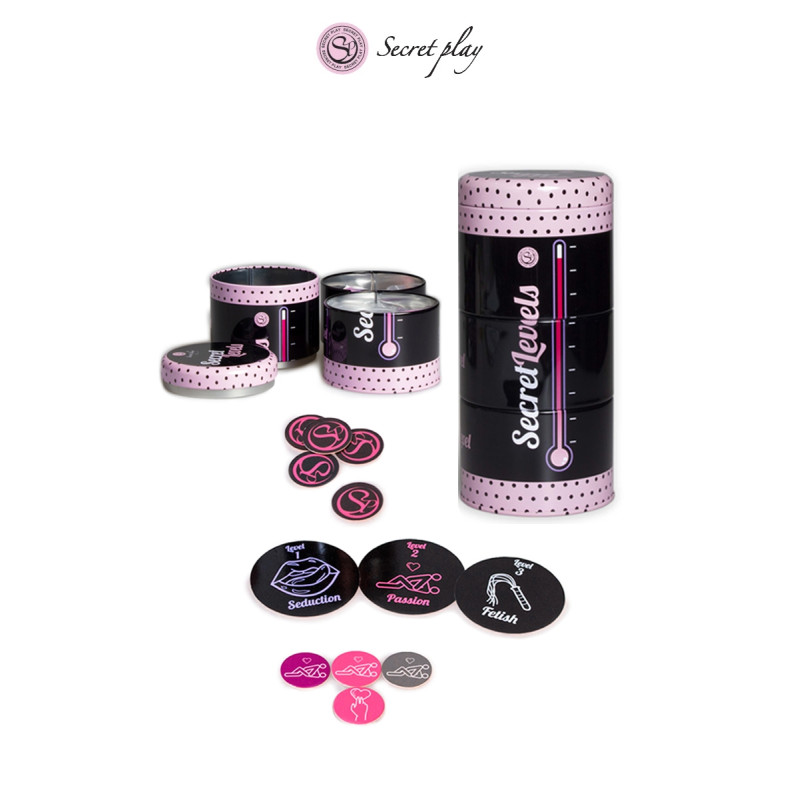 Secret Levels, jeu coquin Secret Play, 3 boîtes, 165 cartes récompense