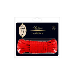 Corde de bondage rouge Sweet Caress longueur 5 m, parfaite pour ligotages précis
