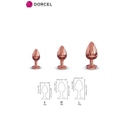 Plug métal Dorcel thermosensible pour sensations froides ou chaudes