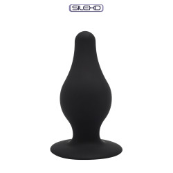 Plug anal SilexD modèle 2 Large, silicone premium double densité, 10,2 x 4,5 cm