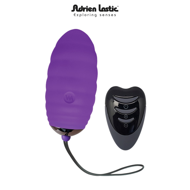 Oeuf vibrant Ocean Breeze V2 violet Adrien Lastic, télécommande incluse