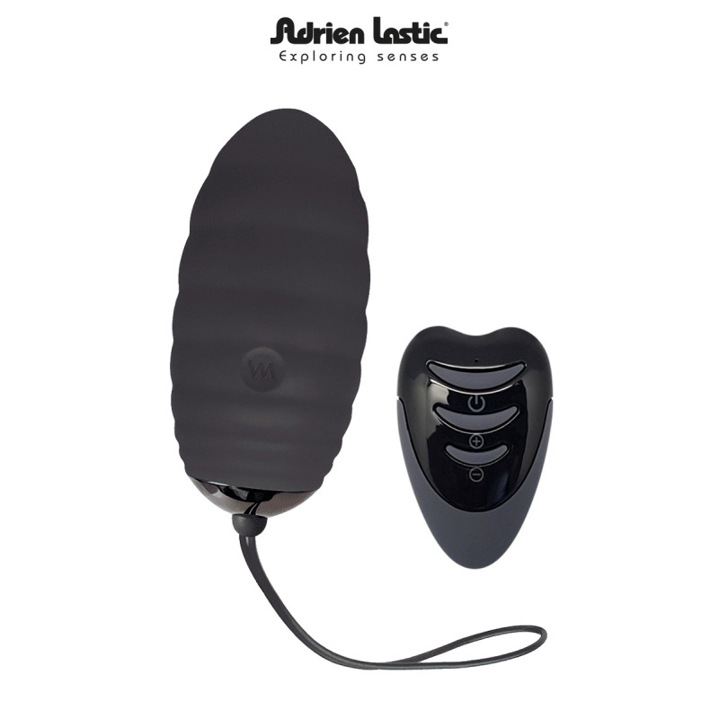 Oeuf vibrant Ocean Breeze V2 noir ﻿Adrien Lastic avec télécommande sans fil