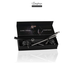 Menottes simili cuir avec mousse, confort et fixation velcro facile