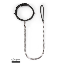 Collier fétichiste Easytoys Fetish Collection en simili cuir et métal