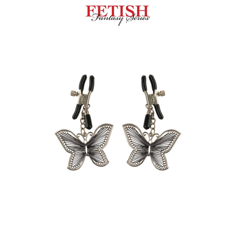 Pinces à tétons Papillon Fetish Fantasy Series réglables par vis