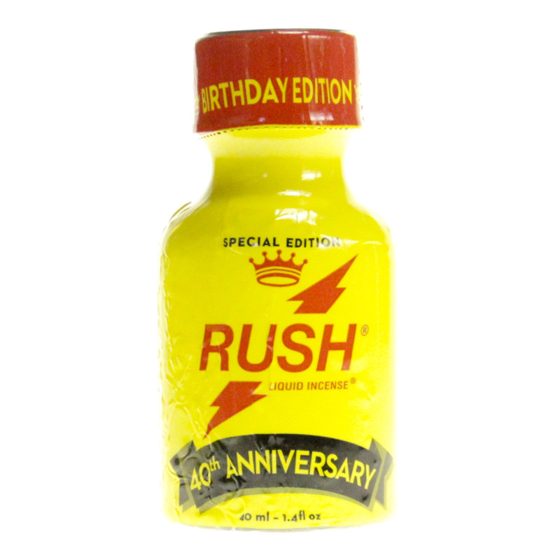 poppers rush 40ml arôme puissant pour euphorie instantanée
