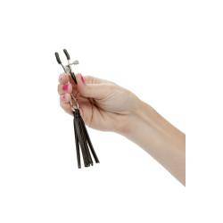 Pinces à tétons avec pompons - Calexotics Embouts en silicone pour confort et protection pendant la pincée