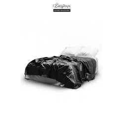 Drap vinyle noir EasyToys étanche et résistant aux jeux coquins