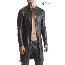 Manteau wetlook Mario Regnes tissu extensible brillant effet seconde peau