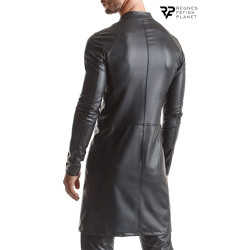Manteau wetlook Mario Regnes coupe coordination zip double original chic masculin
