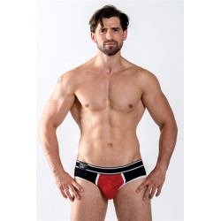 slip homme castro rouge briefs mister b coton élastane