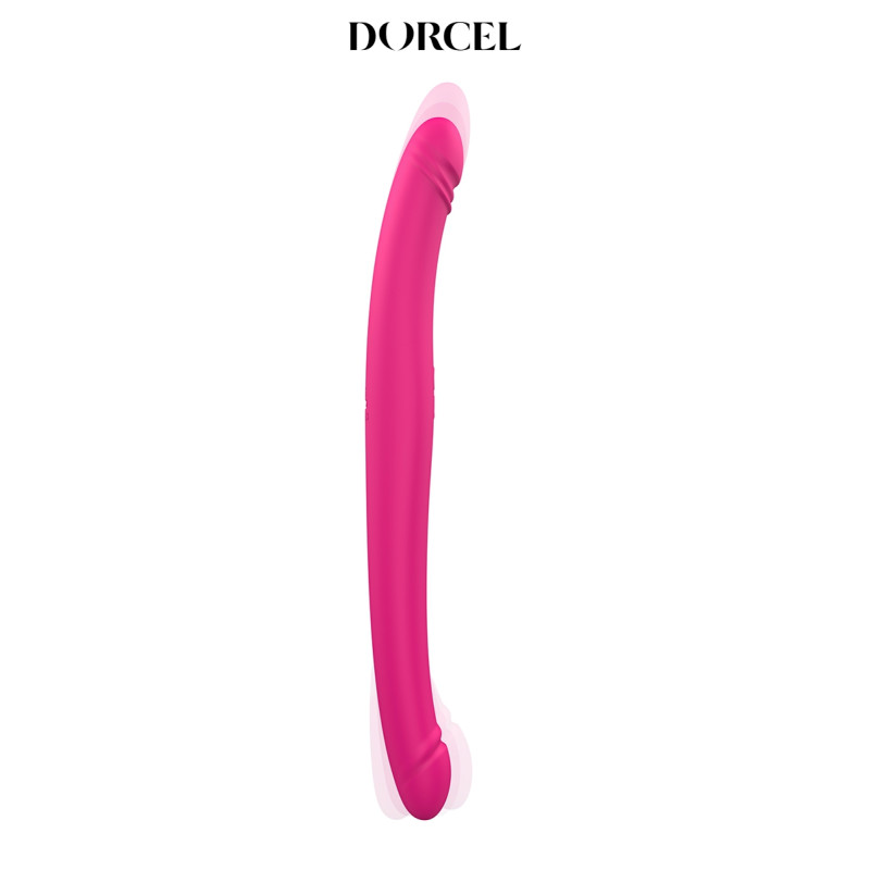 Dorcel Orgasmic Double Do double dong silicone 2 moteurs 9 modes vibration va-et-vient