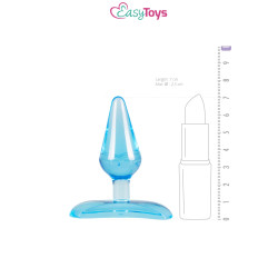 Mini plug anal bleu EasyToys confortable, discret et facile à insérer
