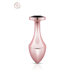 Plug anal Rosy Gold réactif à la chaleur ou au froid