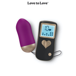 oeuf vibrant Cry Baby Purple Rain télécommandé 10 modes de vibration