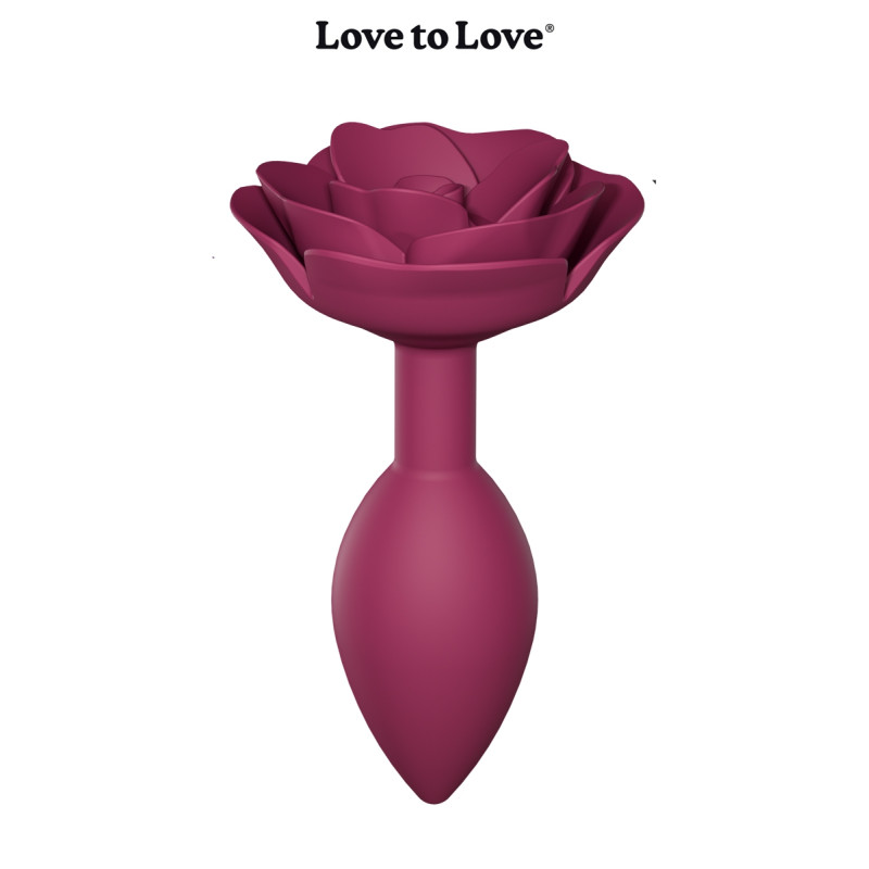 Plug anal Open Roses M Love to Love en silicone doux et flexible