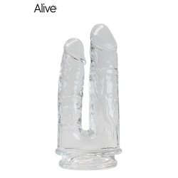 Gode ​​double pénétration Imperium Alive, longueurs 19 et 17 cm