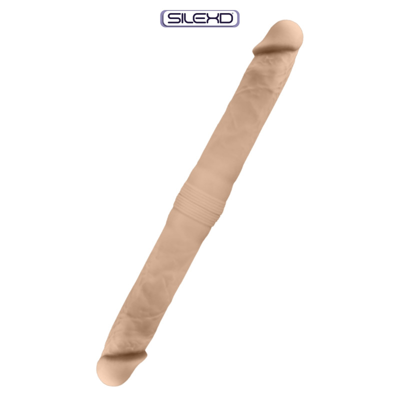 Double Dong Premium S SilexD, 38,5 cm, silicone double densité