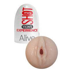 Masturbateur mini Shot Vaginal Experience Alive, doux et réaliste