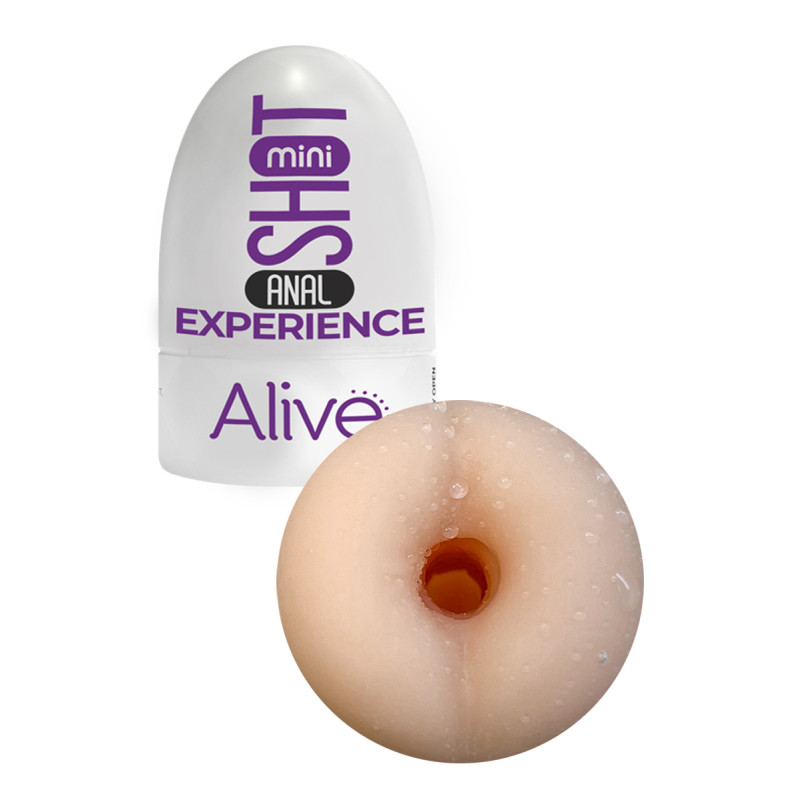 Mini masturbateur anal Shot Experience Alive, doux et réaliste