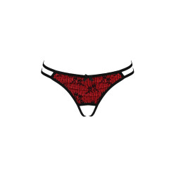 String ouvert rouge Rubi lingerie érotique audacieuse fesses galbées charme irrésistible