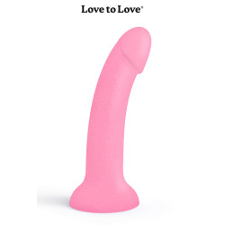 Dildolls Glitzy Love to Love gode silicone liquide ventouse anal vaginal fun sextoy