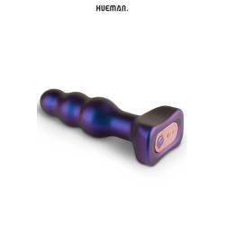 Plug anal Space Invader Hueman base évasée, étanche et rechargeable
